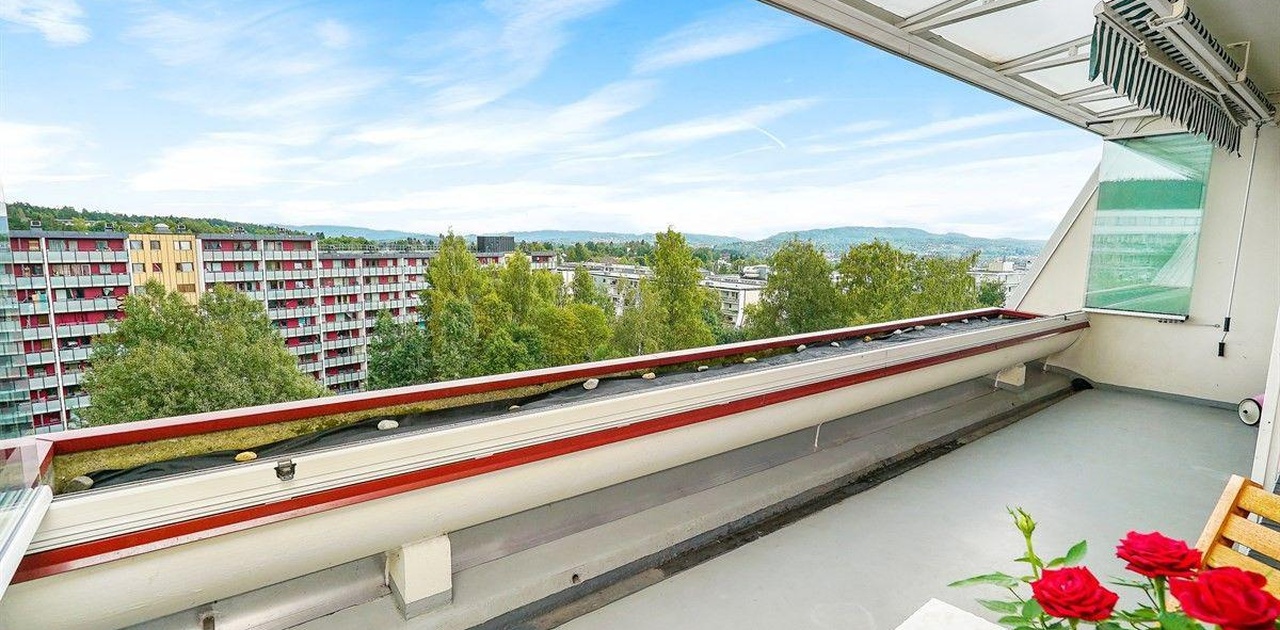 Innglasset balkong