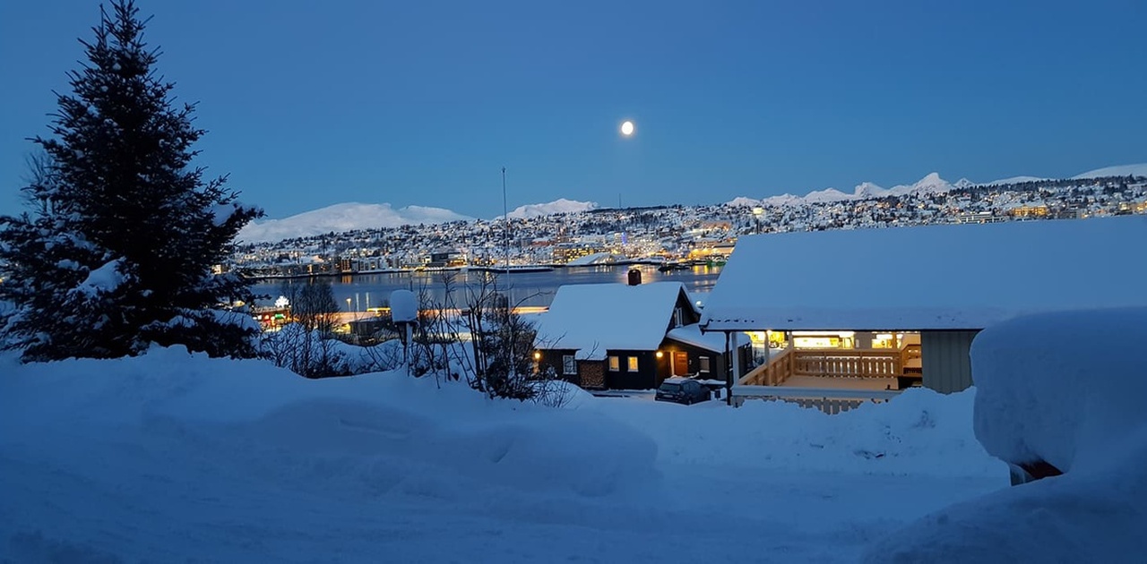 Vinterutsikt fra leiligheten