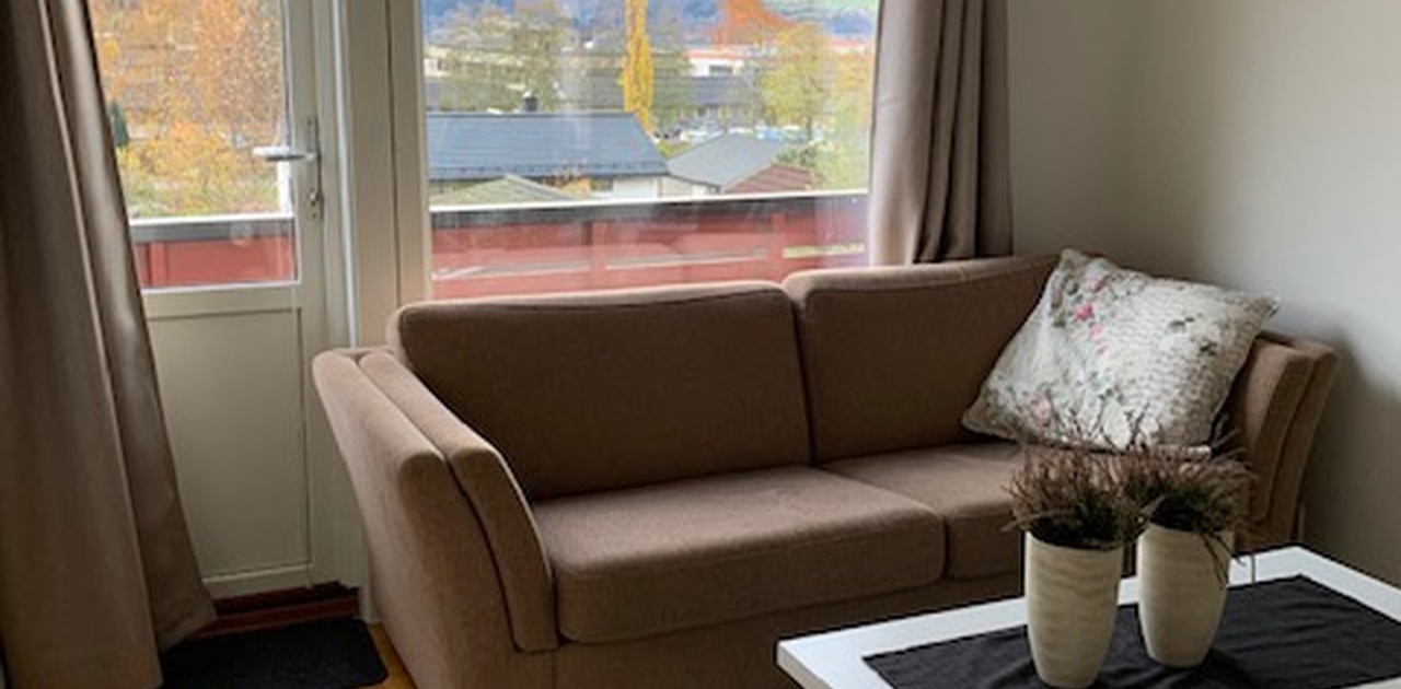 Utgong til balkong