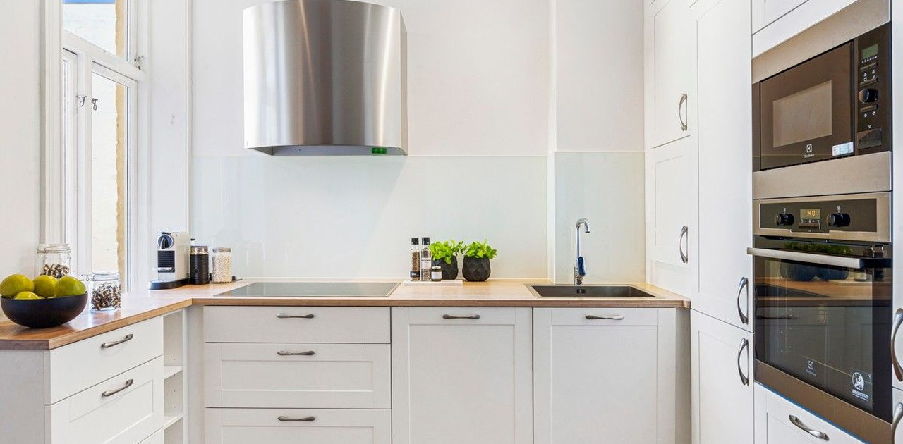 Kjøkken med integrert koketopp