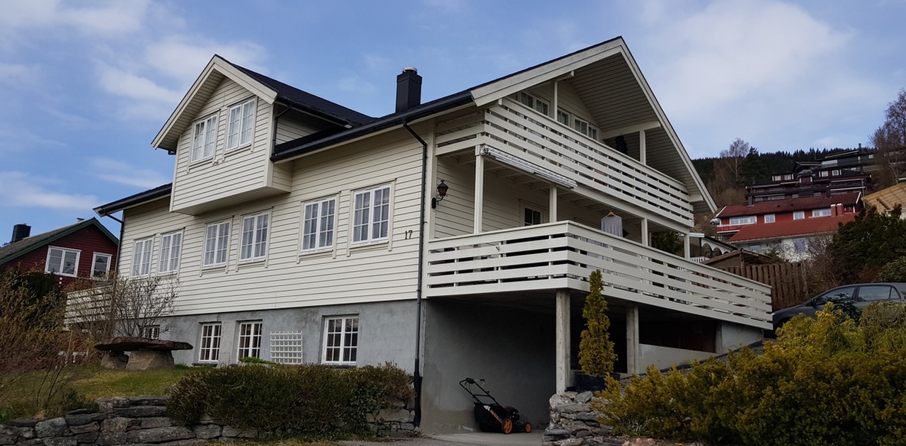 Huset sett fra utsiden.