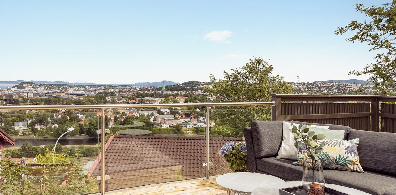 60m2 terrasse for grilling og sosialisering på solfylte dager.