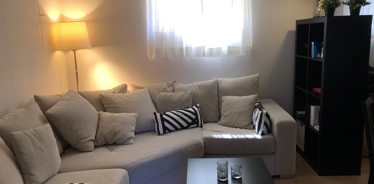 Koselig sofagruppe med TV