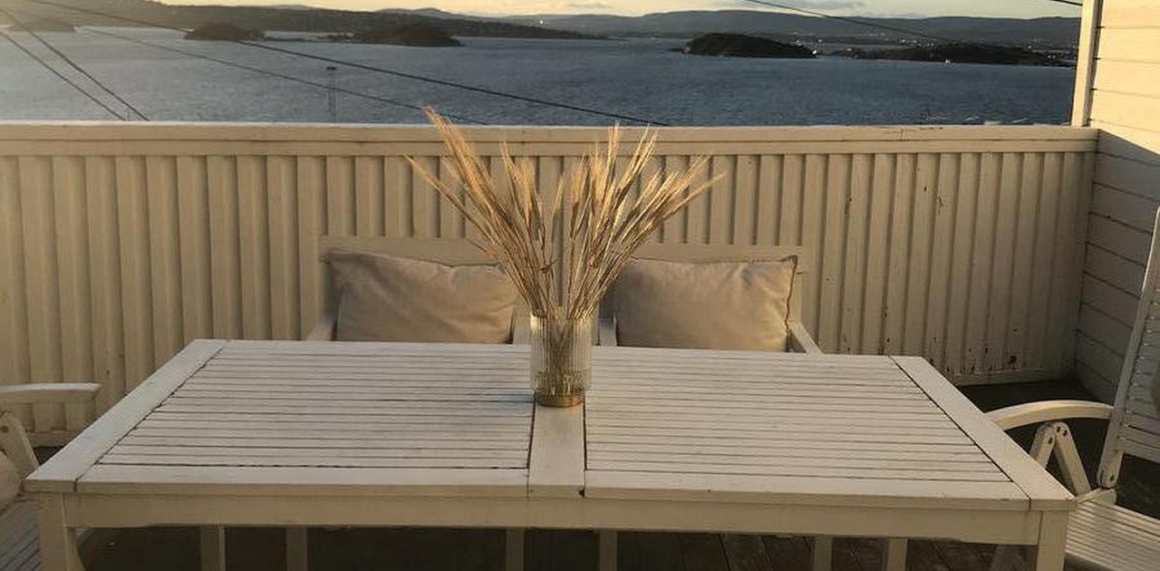 Fantastisk sjøutsikt fra huset