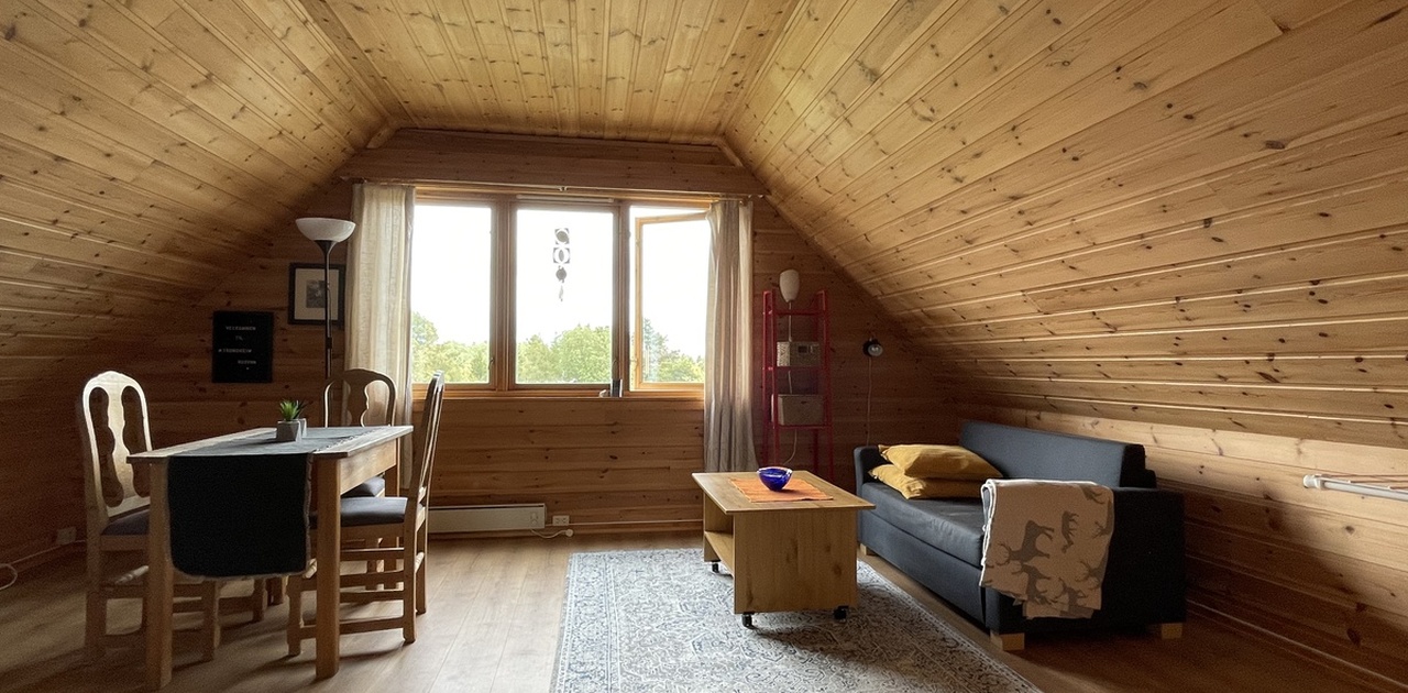 Living room, second floor, seen from bed room door.