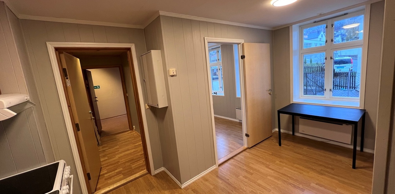 Kjøkken mot gang og soverom A