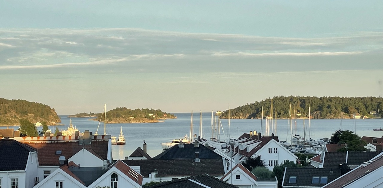 Panorama-utsikt fra kjøkken