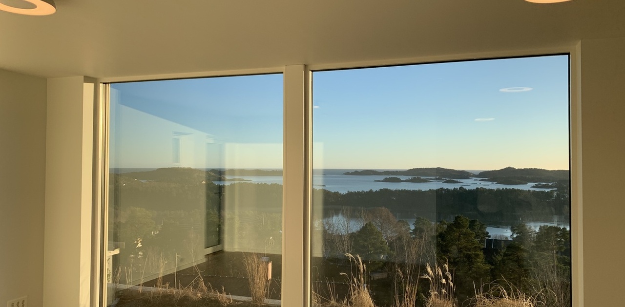 Stue med fantastisk utsikt