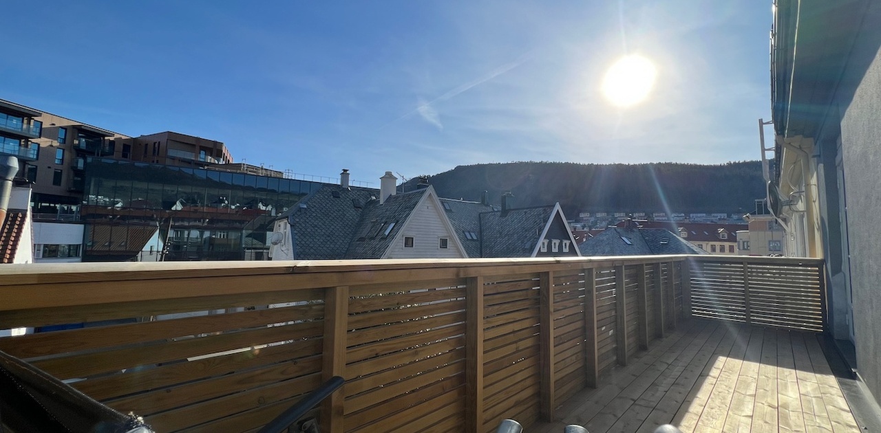 Privat solrik balkong - sørvendt