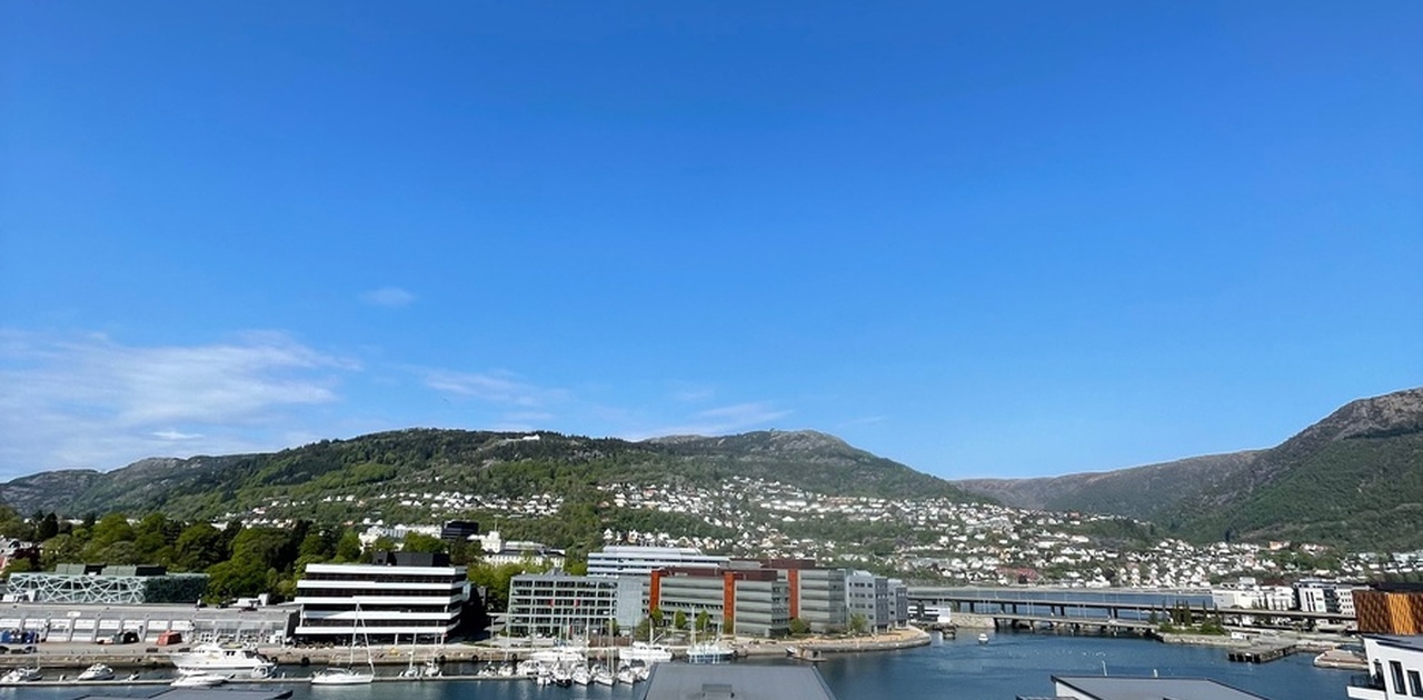 Utsikt fra takterasse