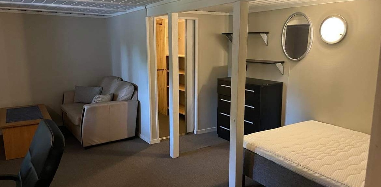 Oppholdsrom med walkin-garderobe