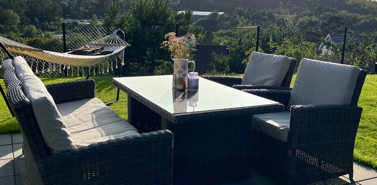 Nydelig uteplass til å kunne nyte fine sommerdager.