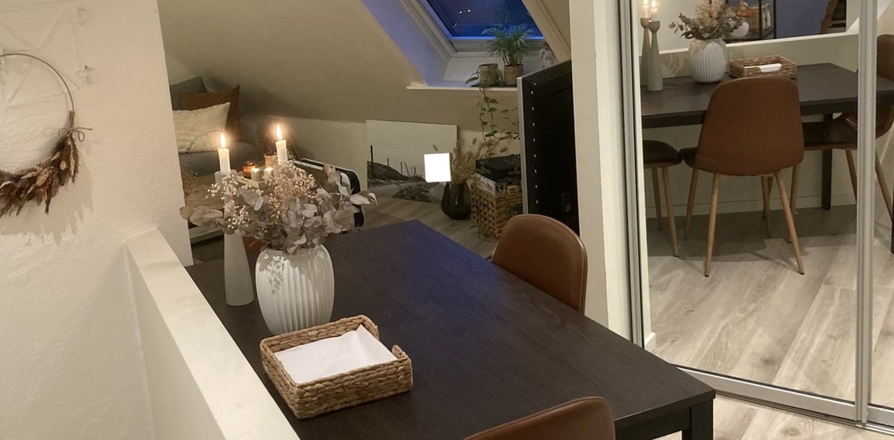 Rom mellom stue og kjøkkendel