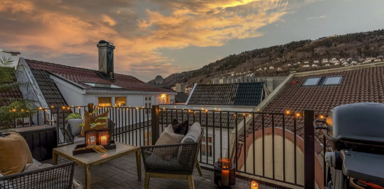 Terrasse på hele 12,5 kvm