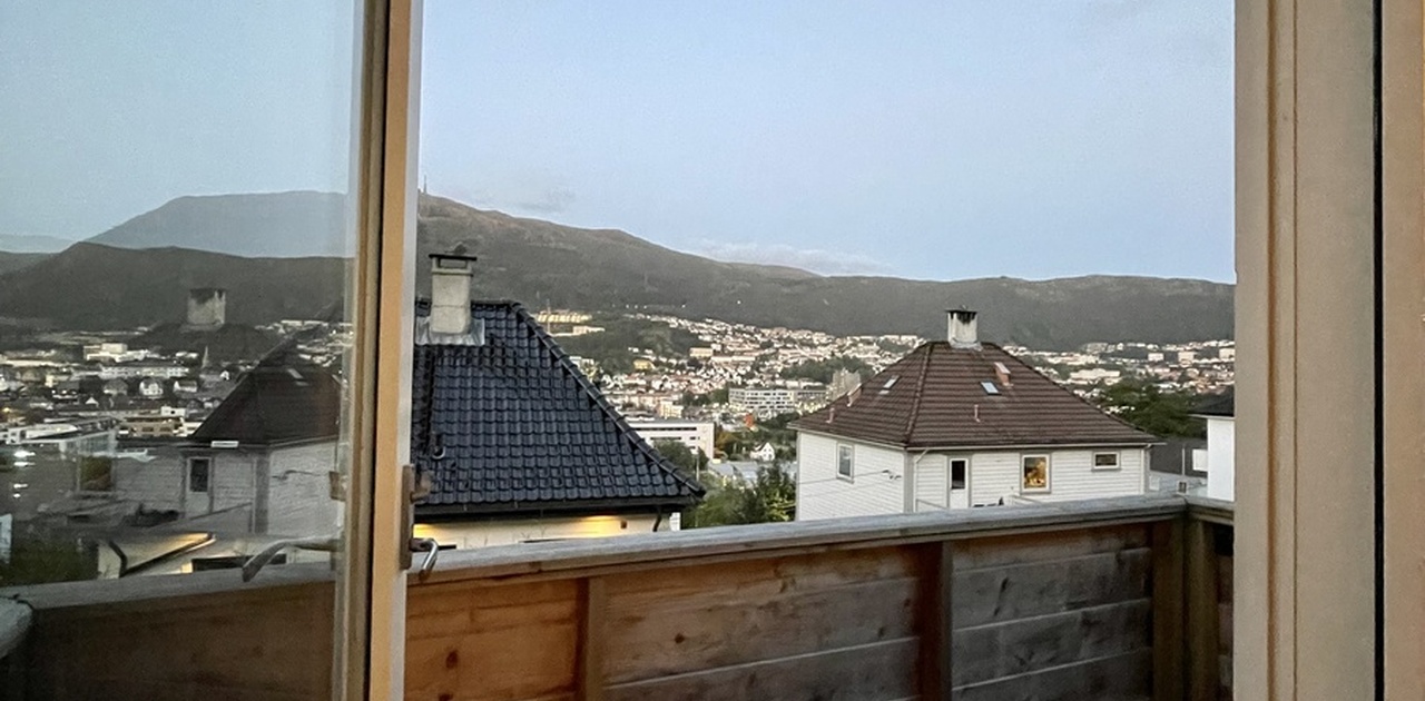Utsikt fra balkongen