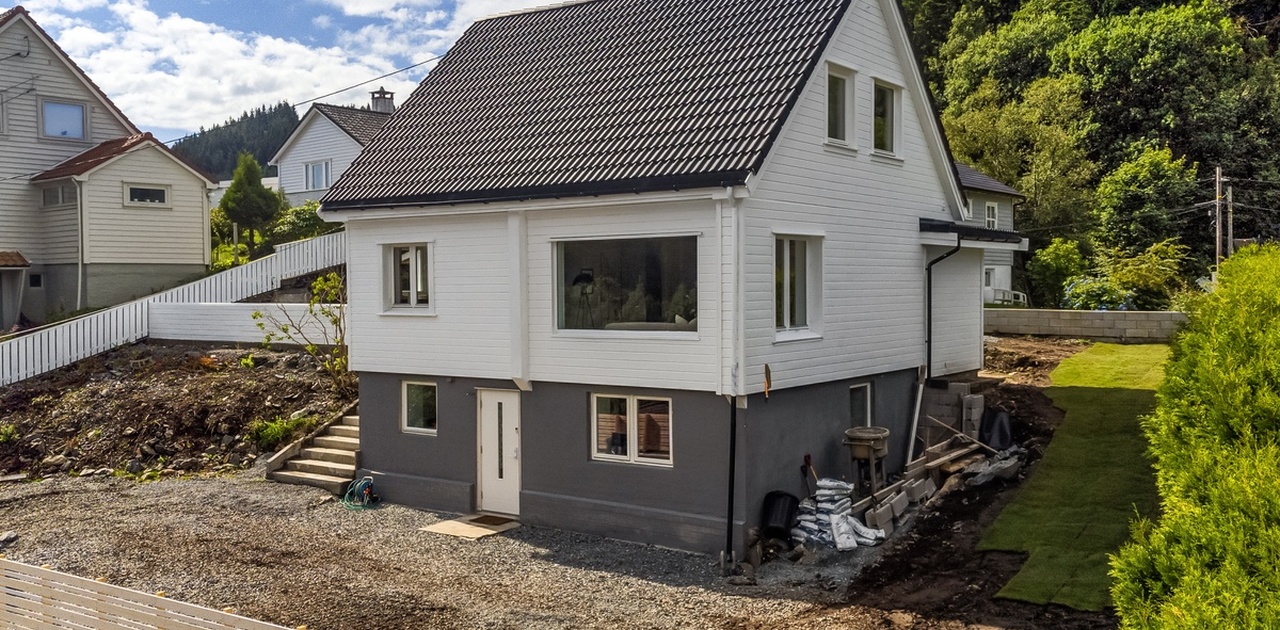 Attraktiv leilighet i denne eneboligen er ledig