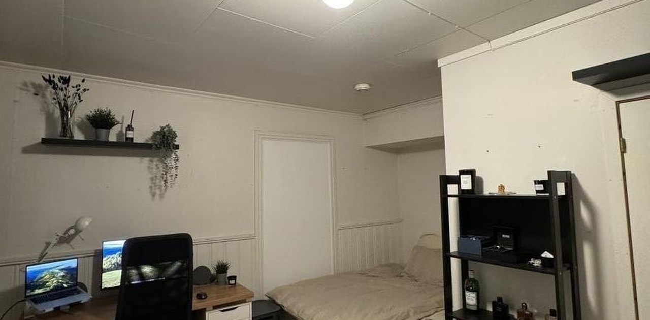 Bilde av rommet som leies ut møblert