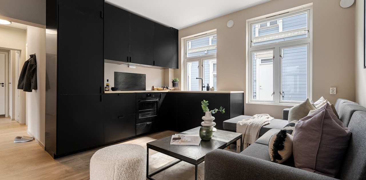 Velkommen til Østersunds gate 16C. Nyrenovert leilighet med svært sentral beliggenhet rett ved Solsiden.