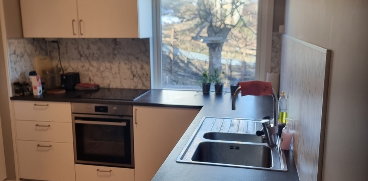 Helt nytt kjøkken og fellesområde