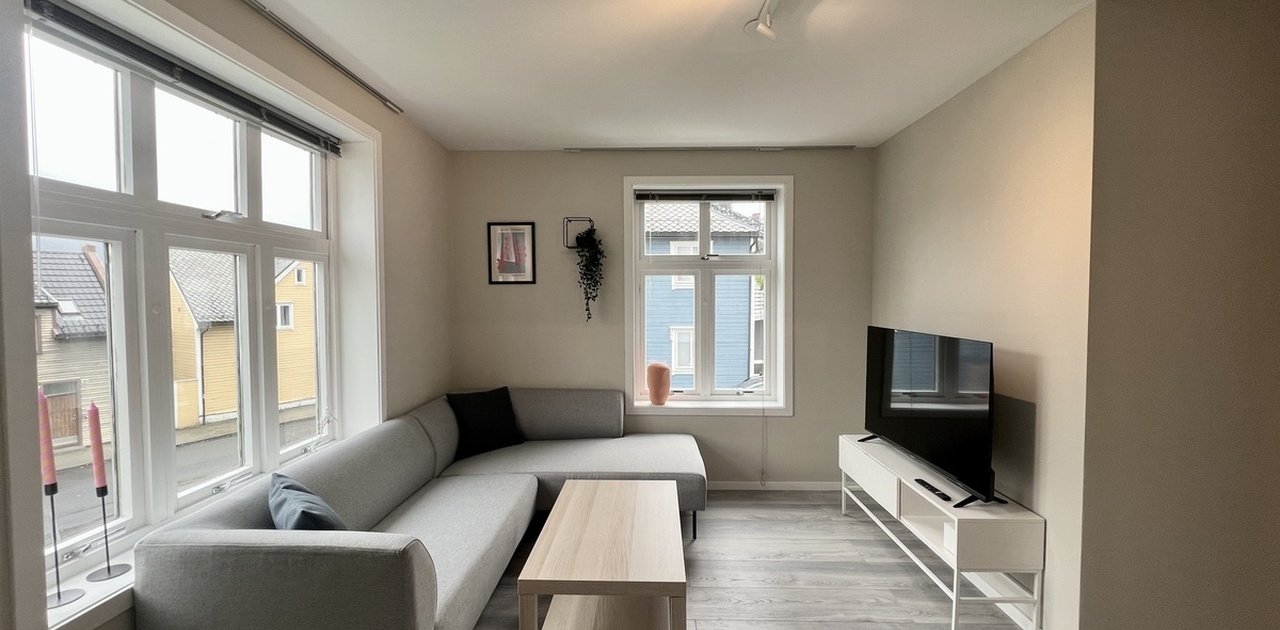 Lys og trivelig stue