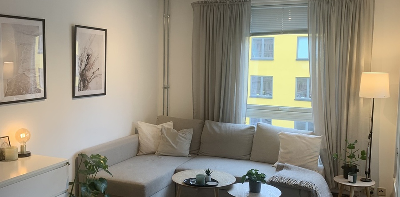 Stue sett fra gangen/inngangsparti