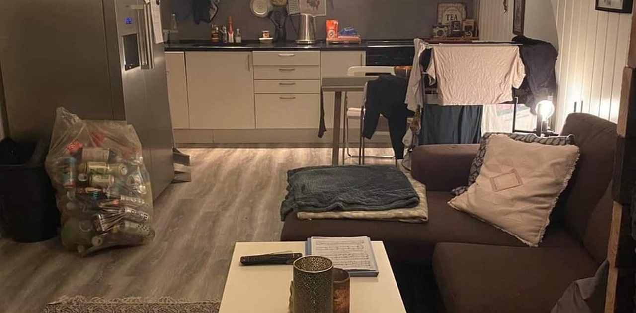Stua sett fra gangen.