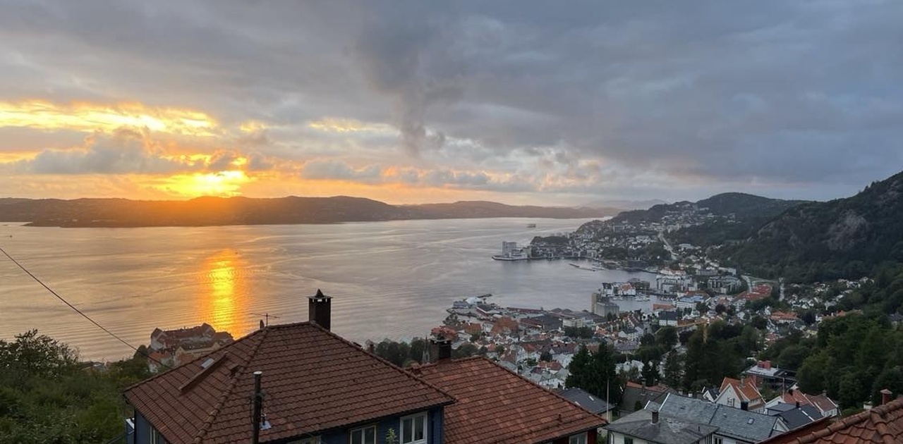 OK utsikt fra leiligheten