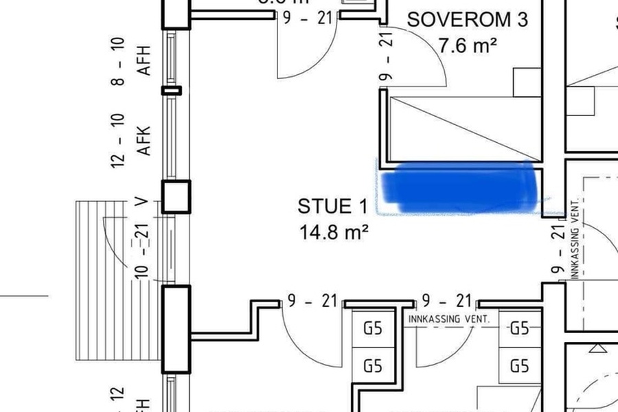 3 rom i bofellesskap