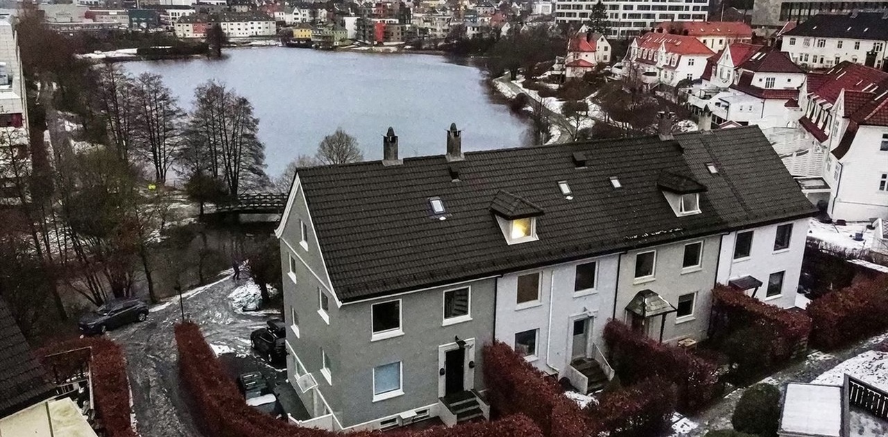 Sørside av huset