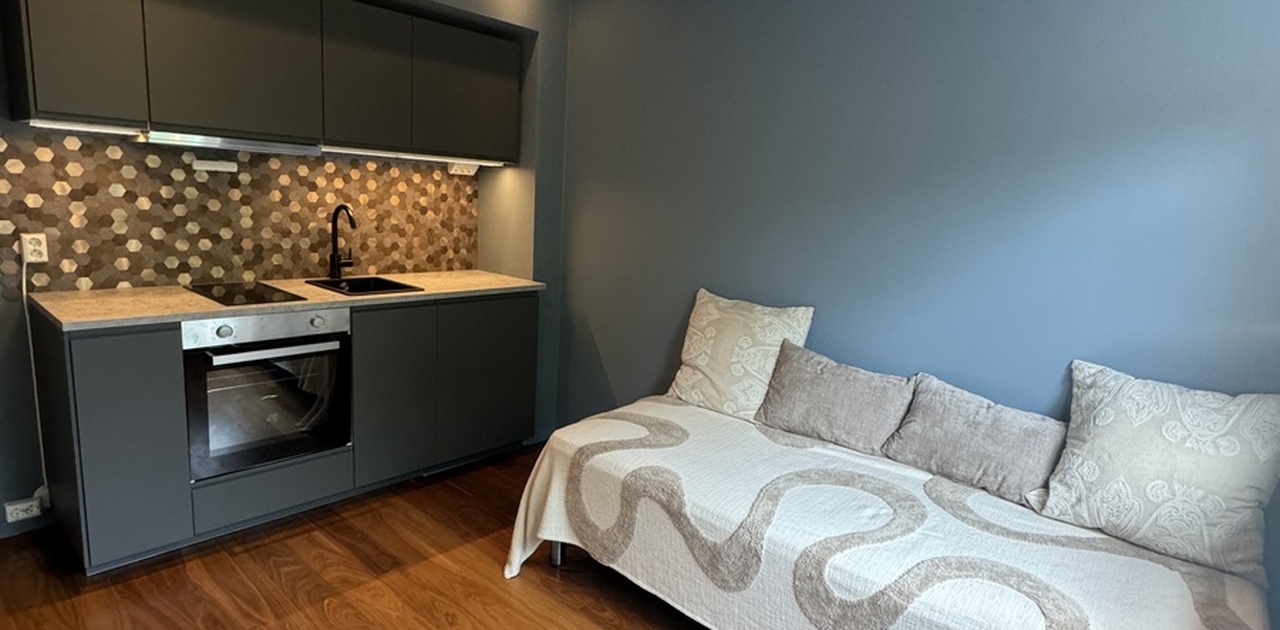 Moderne og hyggelig hybel med eget kjøkken og bad med sentral plassering