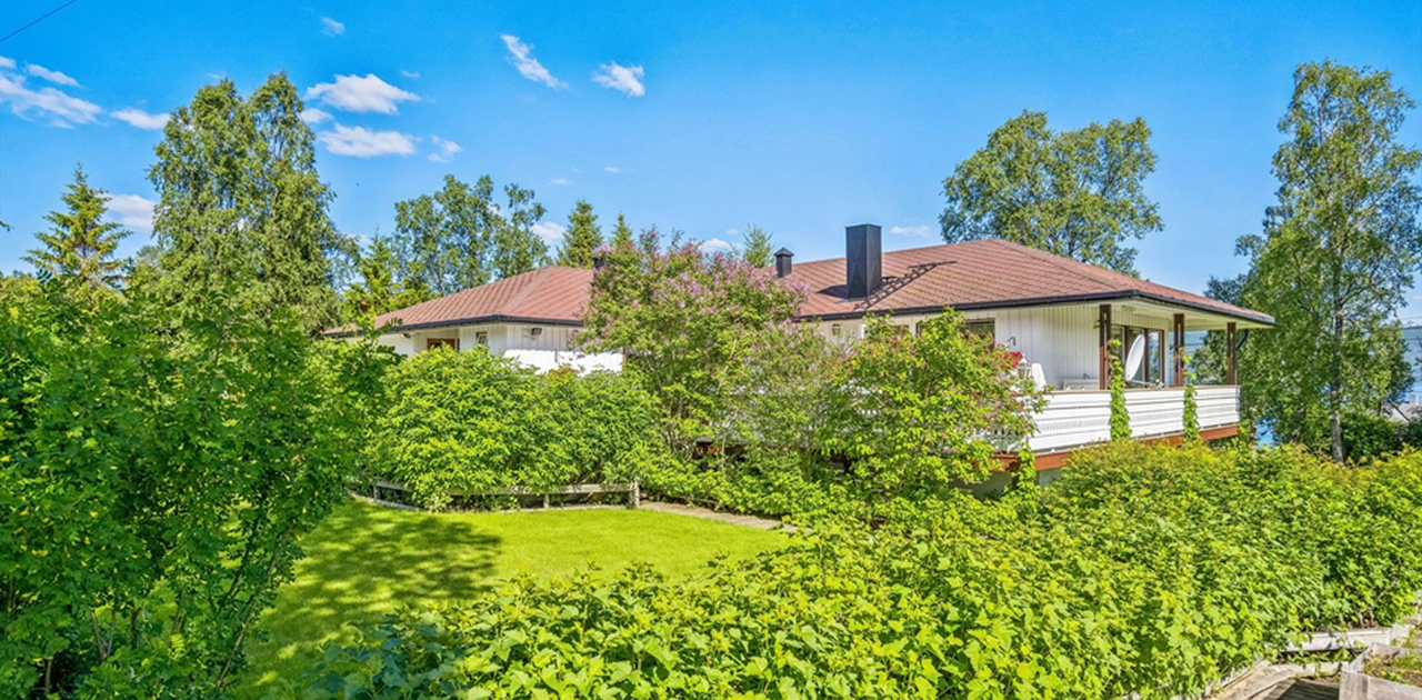 Sjarmerende boligområdet med hagen