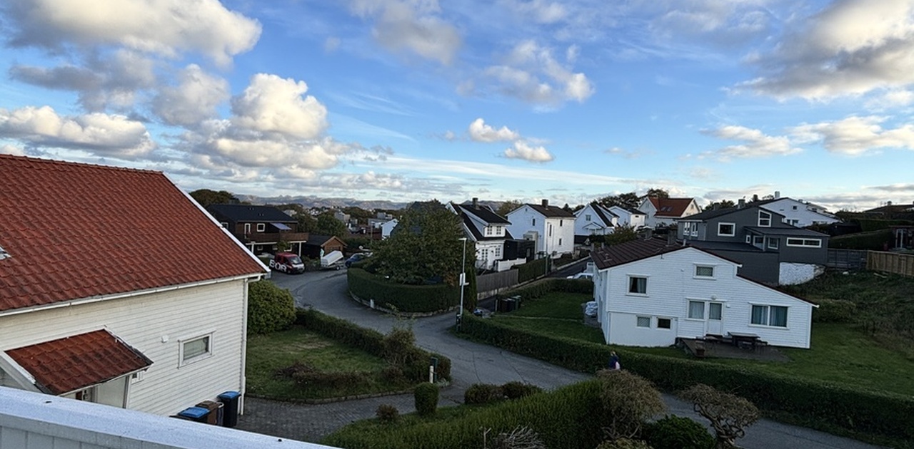 Utsikt over Stavanger fra egen balkong