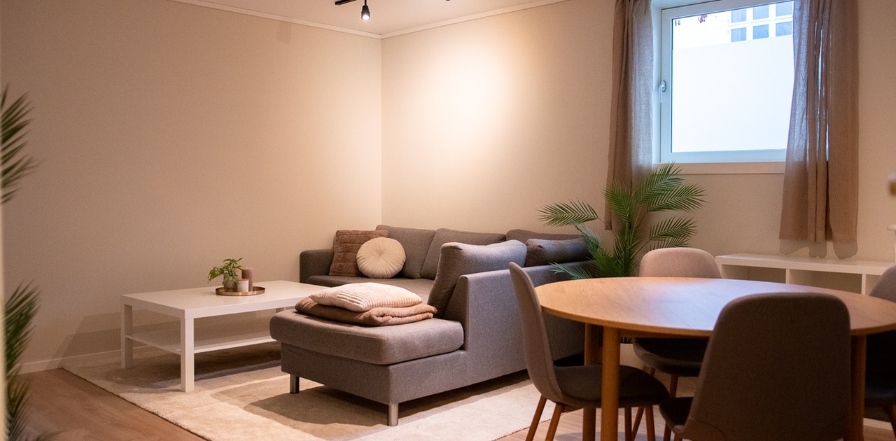 Lun og moderne sofagruppe