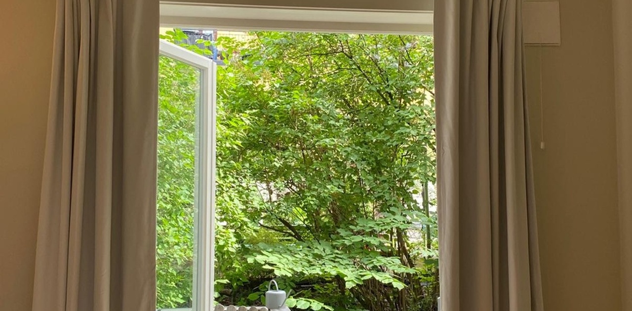 View of terrace from Sonja's bedroom