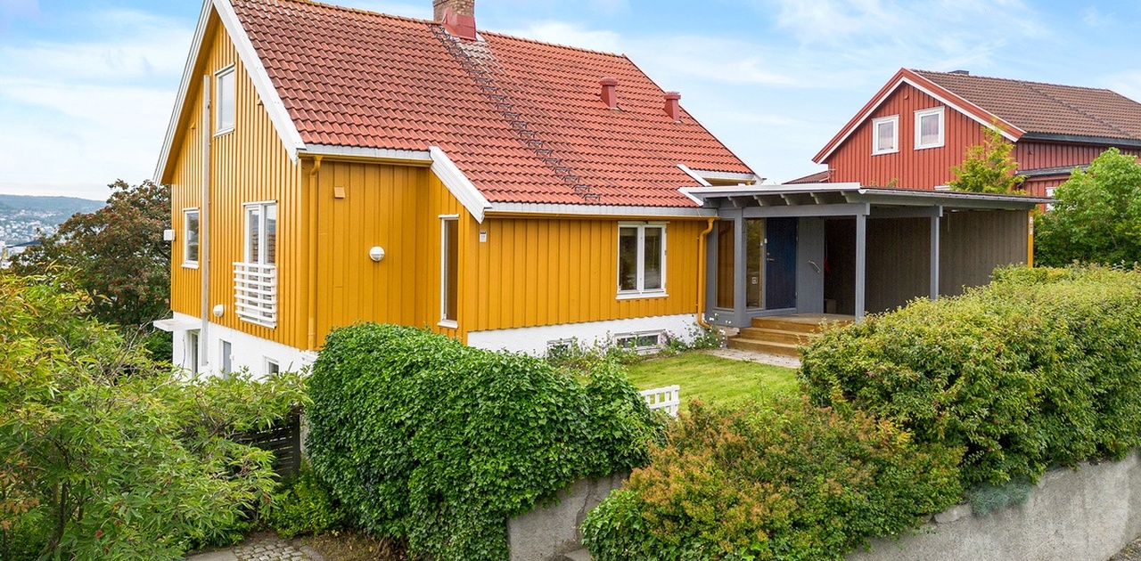 Hus sett fra Kaptein Kaalds Vei