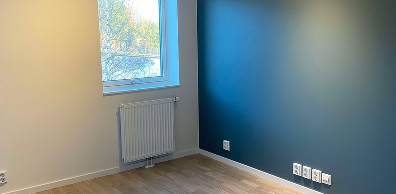 Kontrastvegg coastal blue