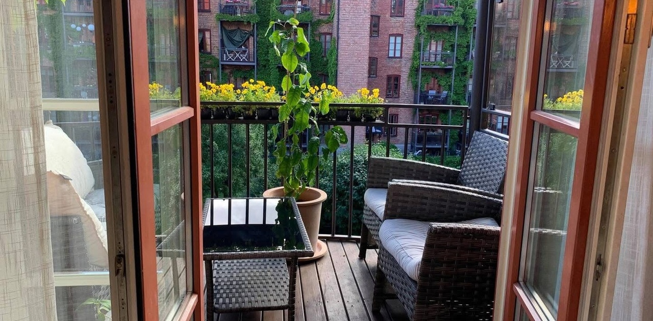 Balkongen sommerstid