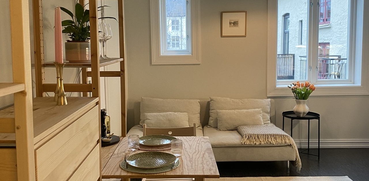 Fullt møblert leilighet