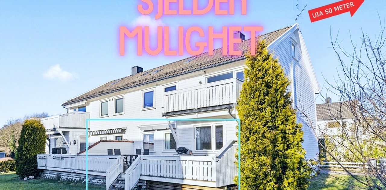 Lys og trivelig leilighet med 2 etg rett utenfor UIA