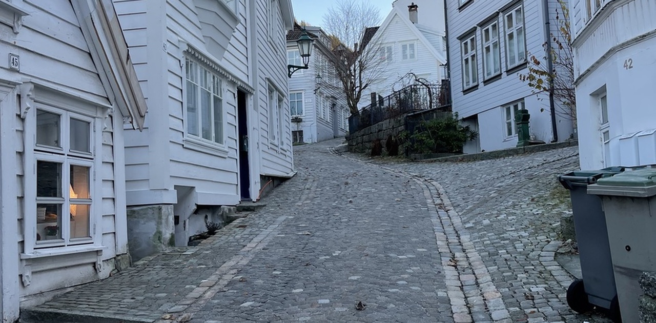Huset ligger sentralt i Skuteviksveien