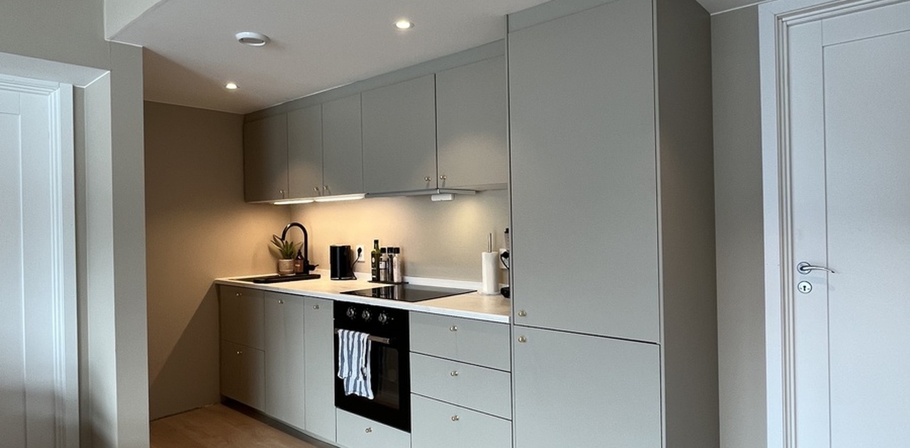 Åpen kjøkken- og stoveløysing