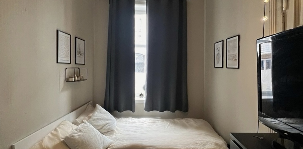 Sengen følger ikke med rommet