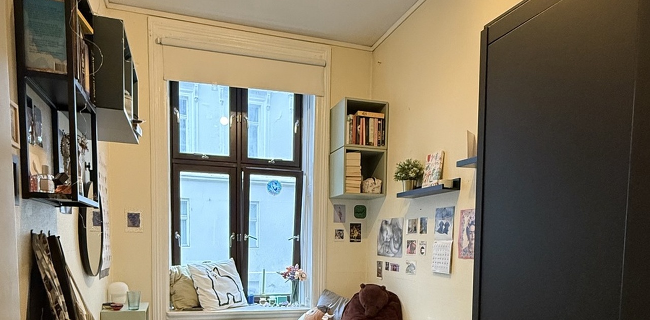 Soverommet som leies ut / The bedroom being rented out