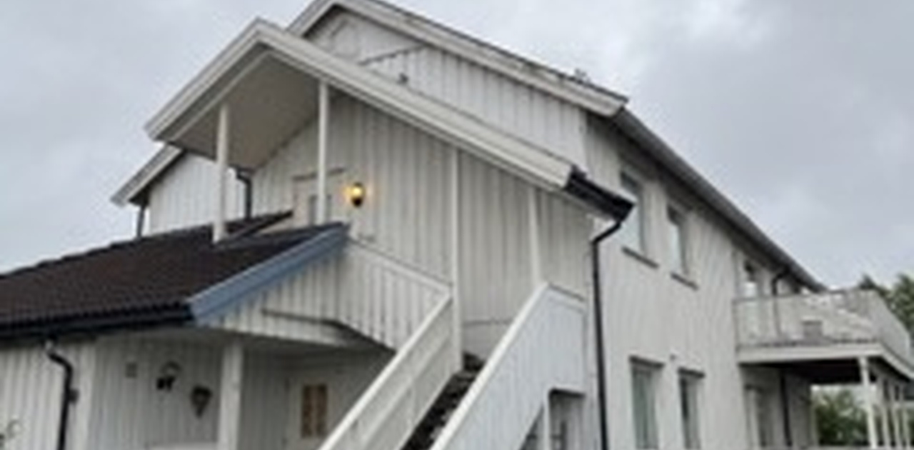 Fasade. Vi bor i 2.etg.