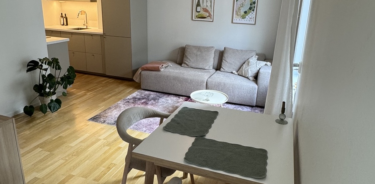 Open løsning for kjøkken og stue