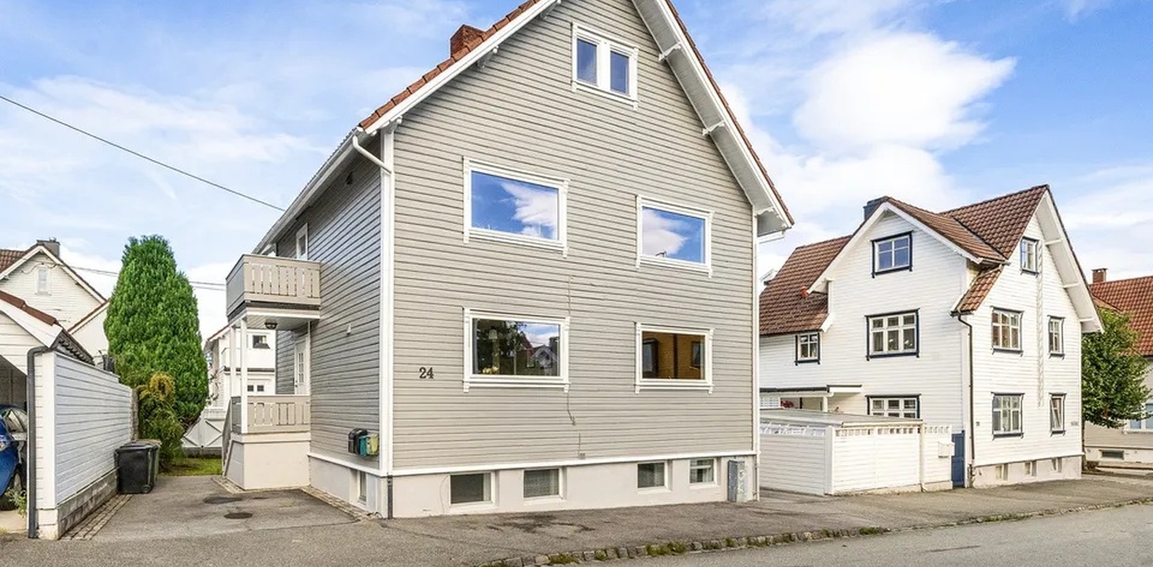 Bolig sett fra gaten