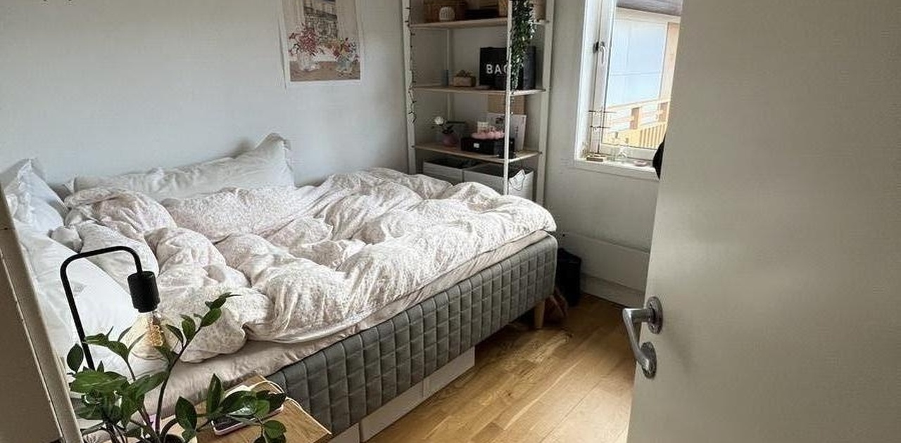 Rommet som leies ut. Det leies ut uten møbler!