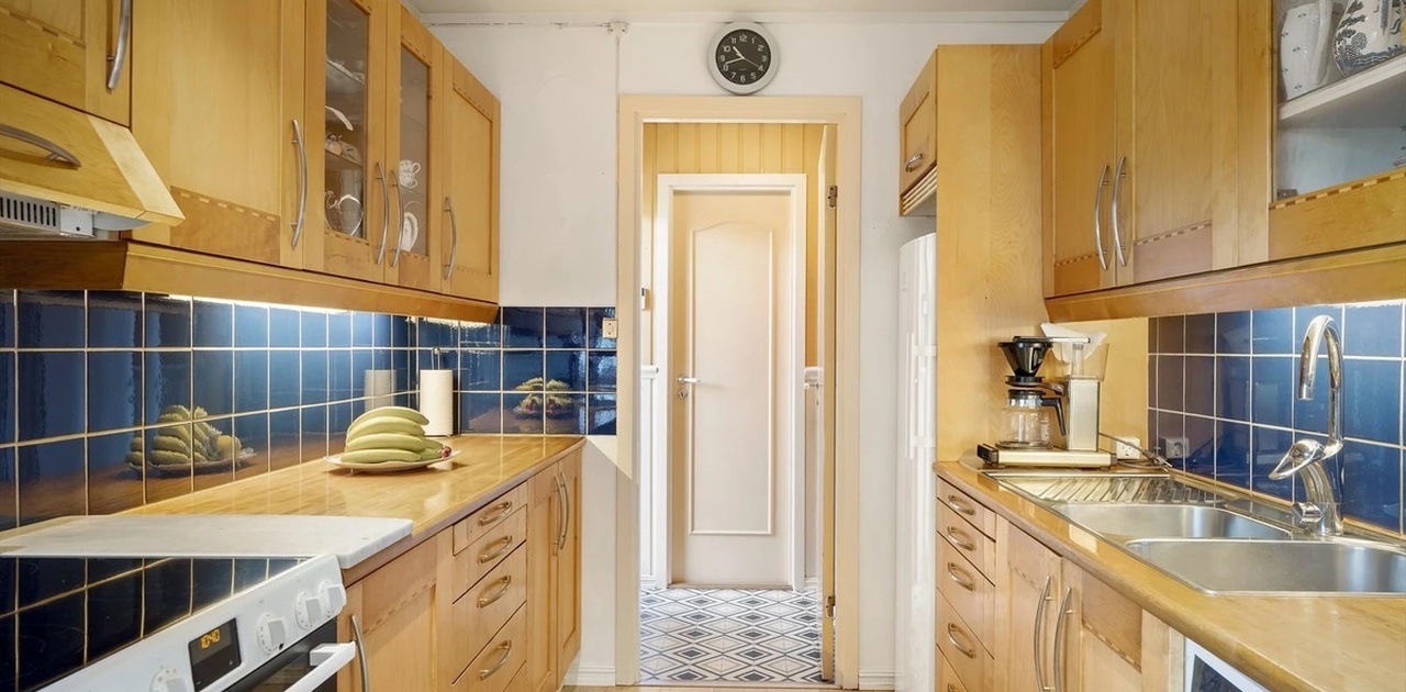 Romslig og hyggelig kjøkken