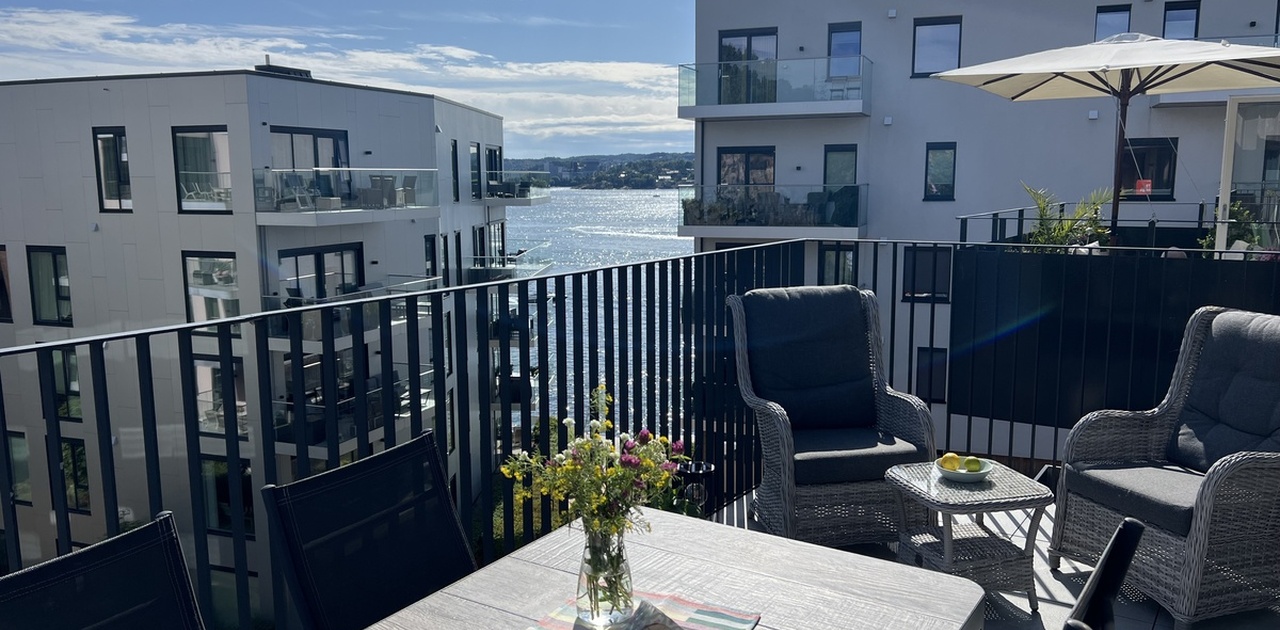 Utsikt fra terrassen
