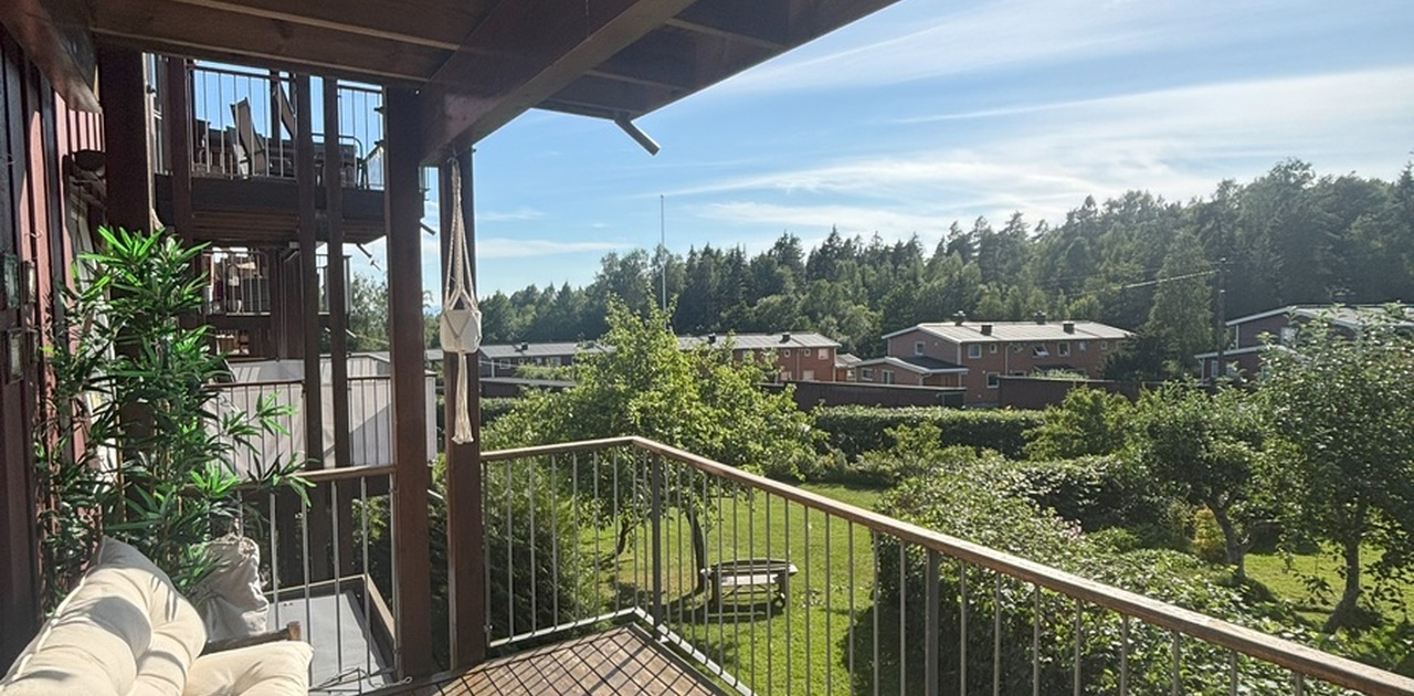 Flotte solforhold på balkongen.